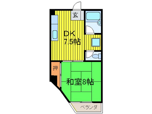 メゾンマカカーラの物件間取画像